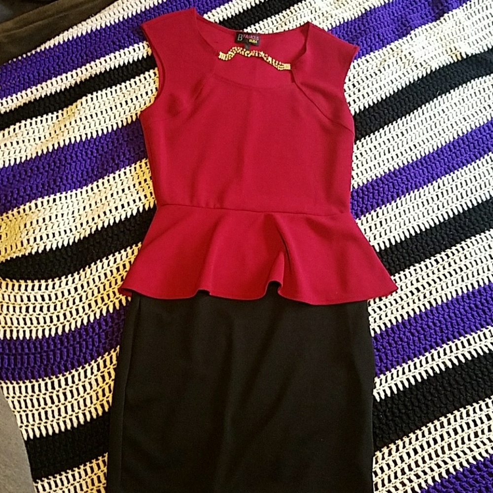 Red and black Dress